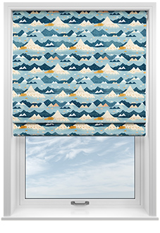 Serene Summit, Frost - Motorised Roman Blind